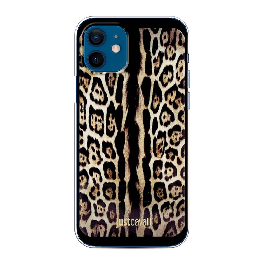 

Чехол на Apple iPhone 12/12 Pro "Леопард кавалли", Черный;коричневый, 12550-1