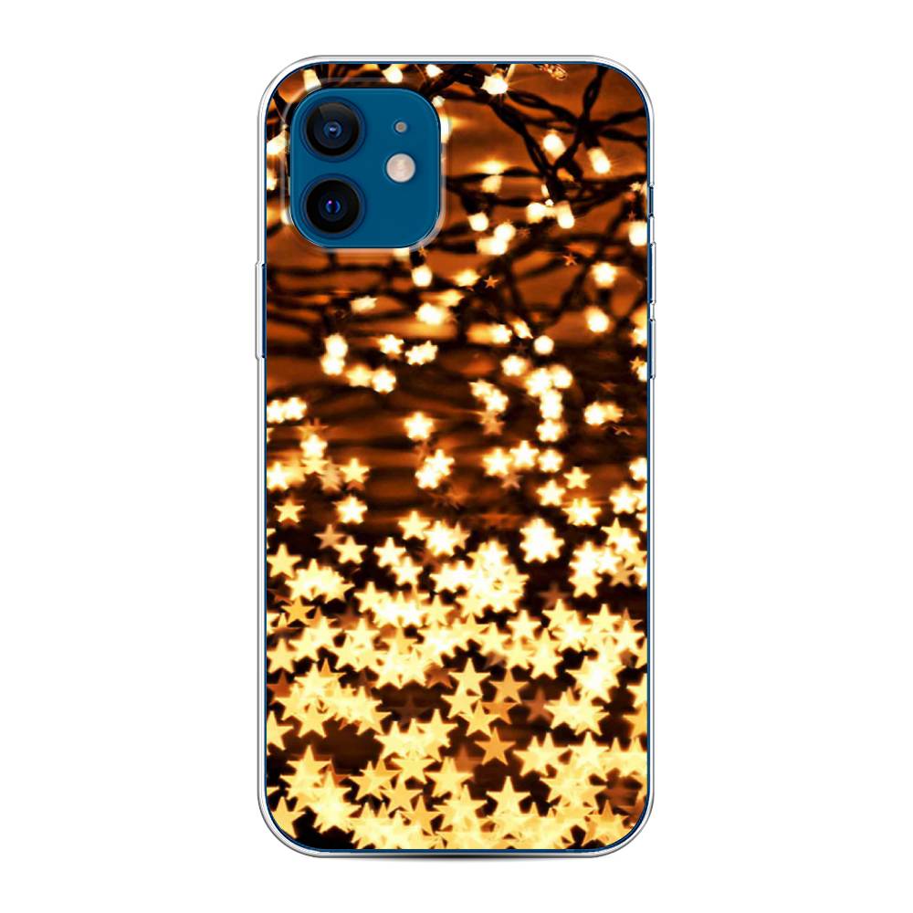 

Чехол для Apple iPhone 12/12 Pro "Новогодняя гирлянда", Золотистый, 12550-5