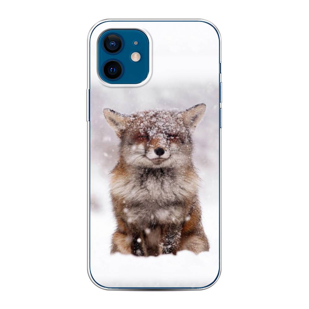 

Чехол на Apple iPhone 12/12 Pro "Зимняя лиса", Белый;серый;коричневый, 12550-1