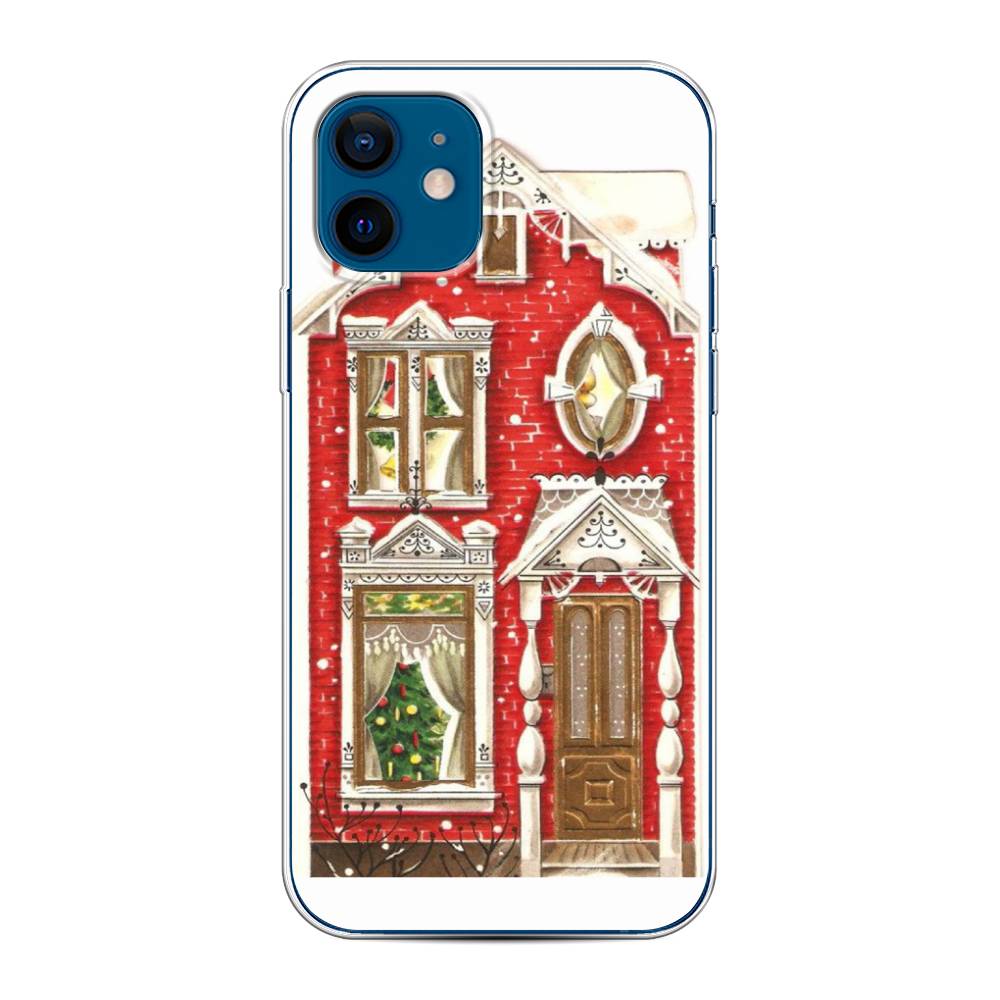 

Чехол для Apple iPhone 12/12 Pro "Пряничный домик", Белый;красный;зеленый, 12550-5