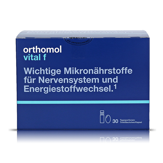 фото Набор ортомол vital f бутылочка + капсулы 30 шт. orthomol