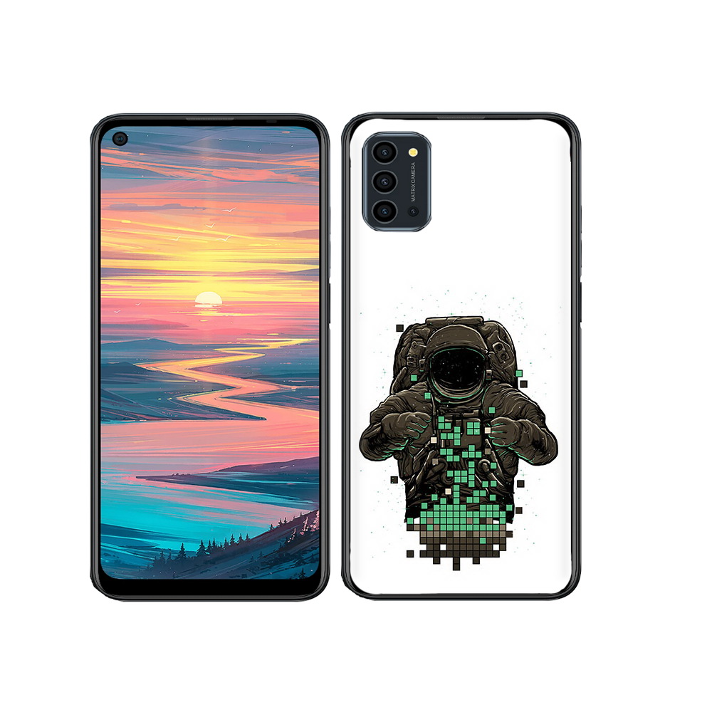 

Чехол MyPads Tocco для Oukitel K9 Pro космонавт с пикселями, Прозрачный, Tocco