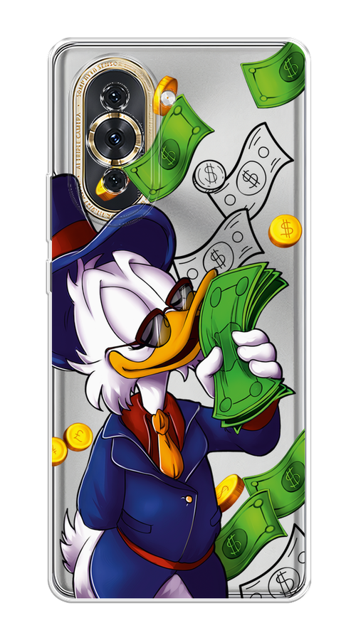 

Чехол на Huawei Nova 10 "Scrooge McDuck with Money", Синий;зеленый;белый, 6108950-6