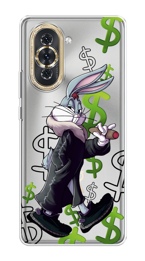 

Чехол на Huawei Nova 10 "Rich Bugs Bunny", Зеленый;черный;голубой, 6108950-6