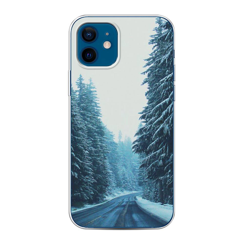 

Чехол на Apple iPhone 12/12 Pro "Зима 9", Бежевый;голубой;черный, 12550-2