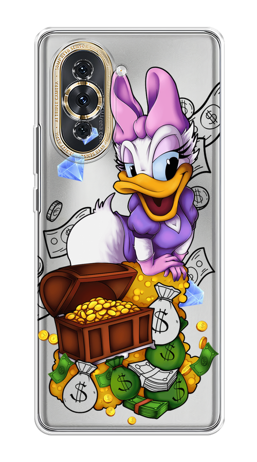 

Чехол на Huawei Nova 10 "Rich Daisy Duck", Коричневый;белый;фиолетовый, 6108950-6