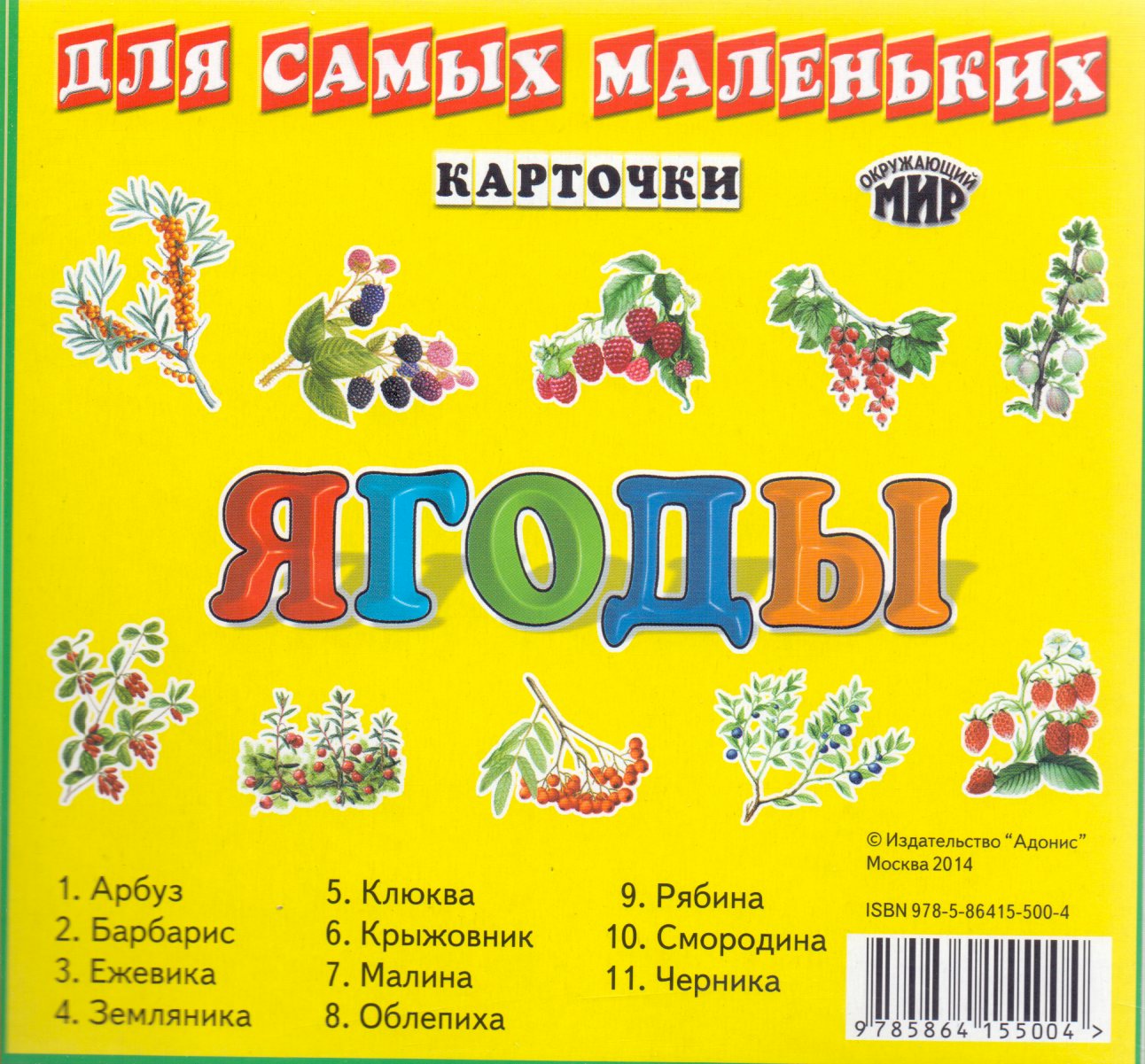

Карточки. Ягоды