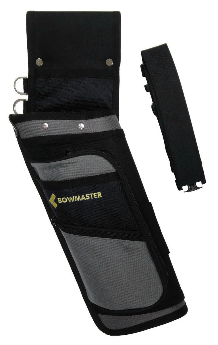 Колчан для стрел Bowmaster - размер 45*13 cm, 3 вставки, 1 карман, черный