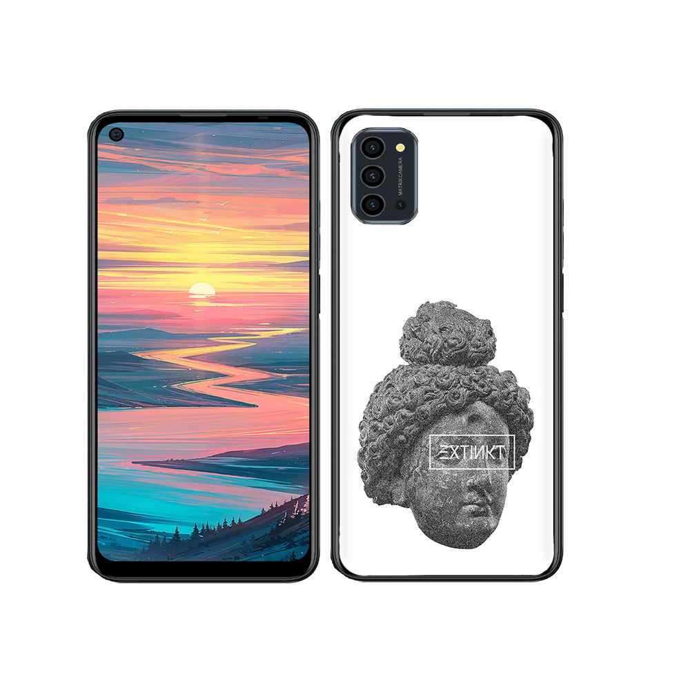 

Чехол MyPads Tocco для Oukitel K9 Pro каменное лицо девушки, Прозрачный, Tocco
