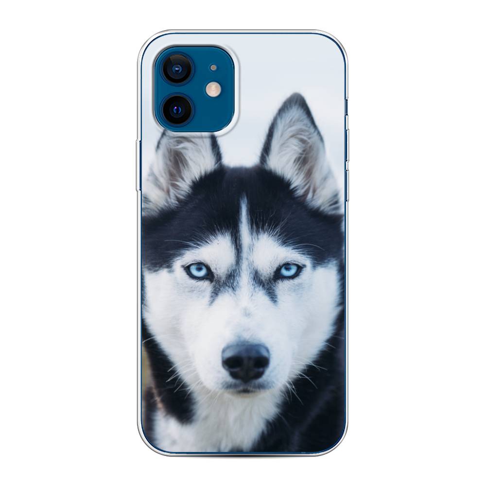 

Чехол на Apple iPhone 12/12 Pro "Хаски 2", Синий;белый, 12550-1