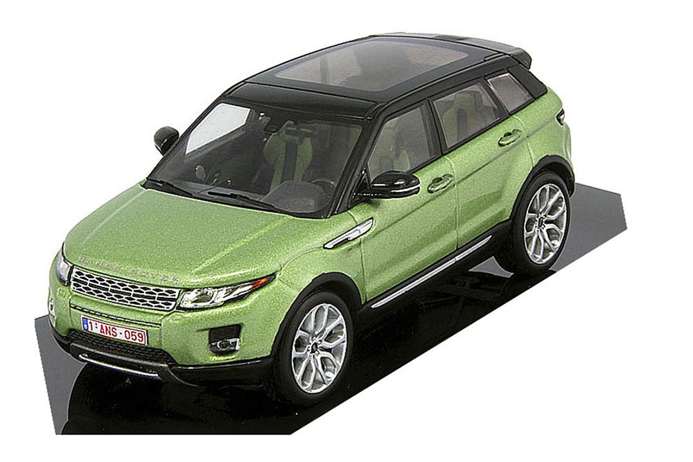 

Модель коллекционная IXO Range rover evoque 5 doors 2011 lime and black, Зеленый