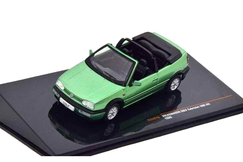 

Модель коллекционная IXO Vw golf iii convertible 1993 metallic green, Зеленый