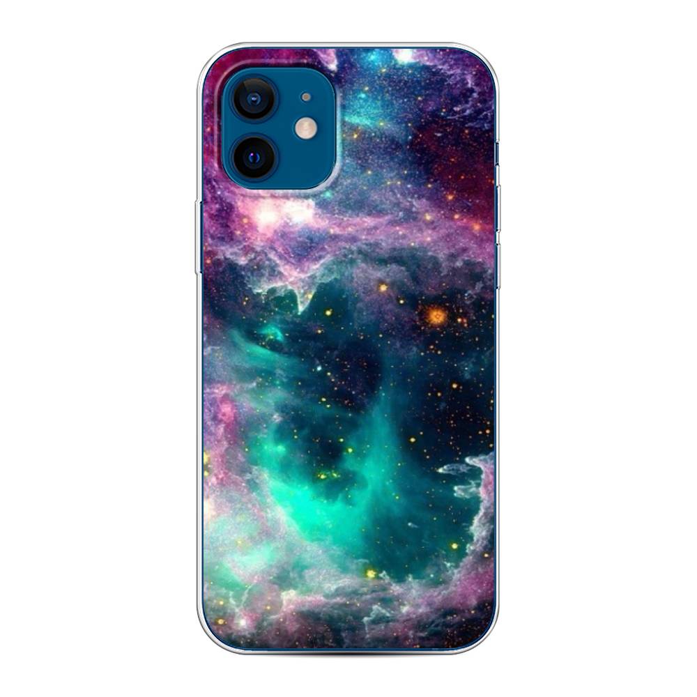 

Чехол на Apple iPhone 12/12 Pro "Звездные облака", Розовый;бежевый, 12550-2