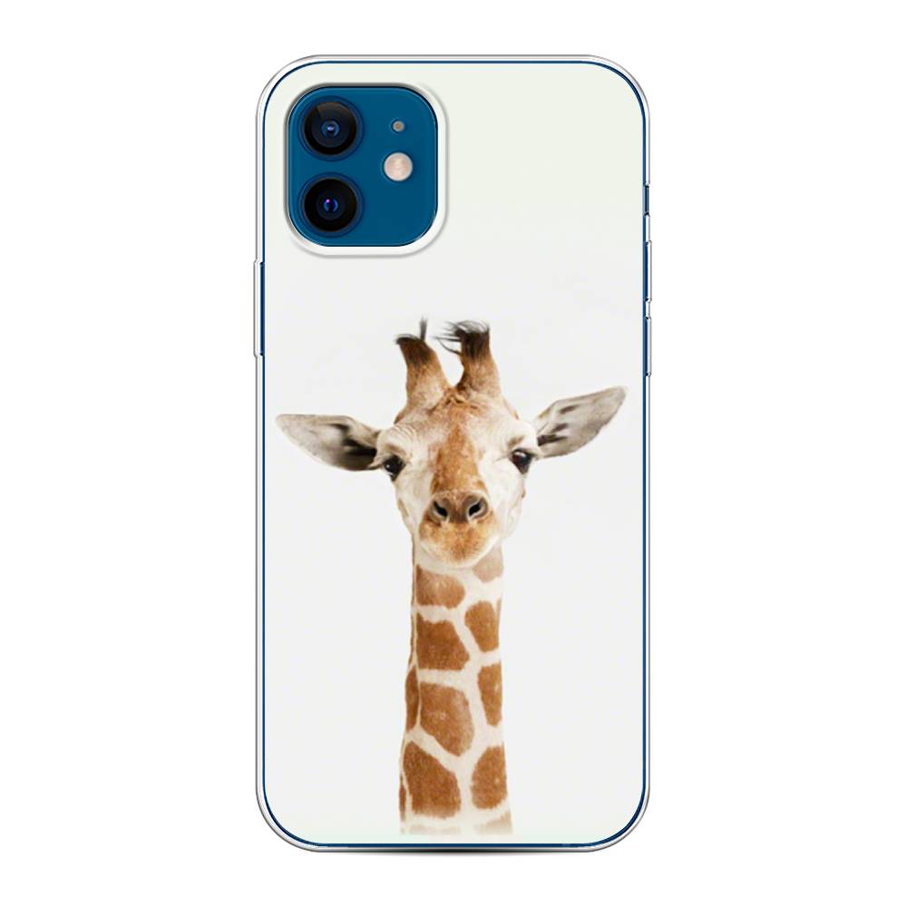 

Чехол для Apple iPhone 12/12 Pro "Любопытный жираф", Бежевый;коричневый, 12550-1