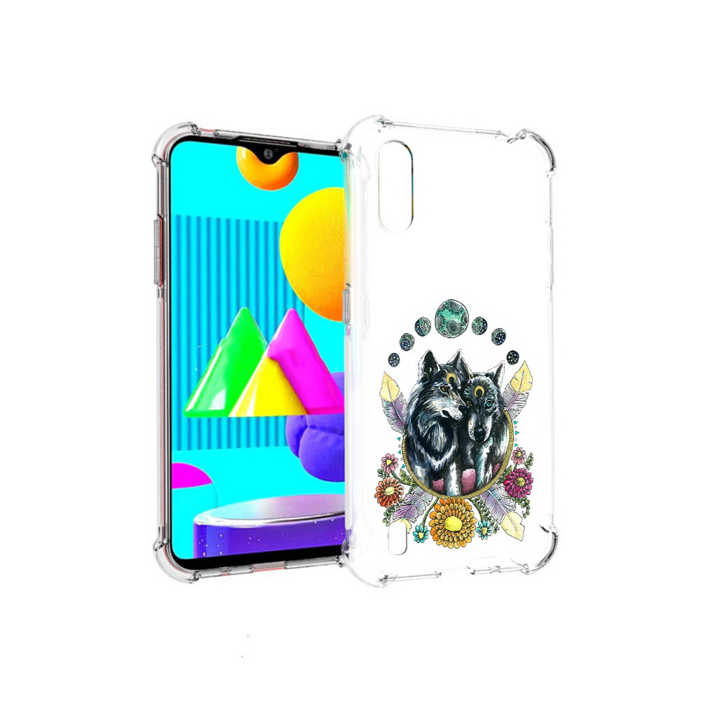 

Чехол MyPads Tocco для Samsung Galaxy M01 красивые волки абстракция (PT151401.486.408), Прозрачный, Tocco