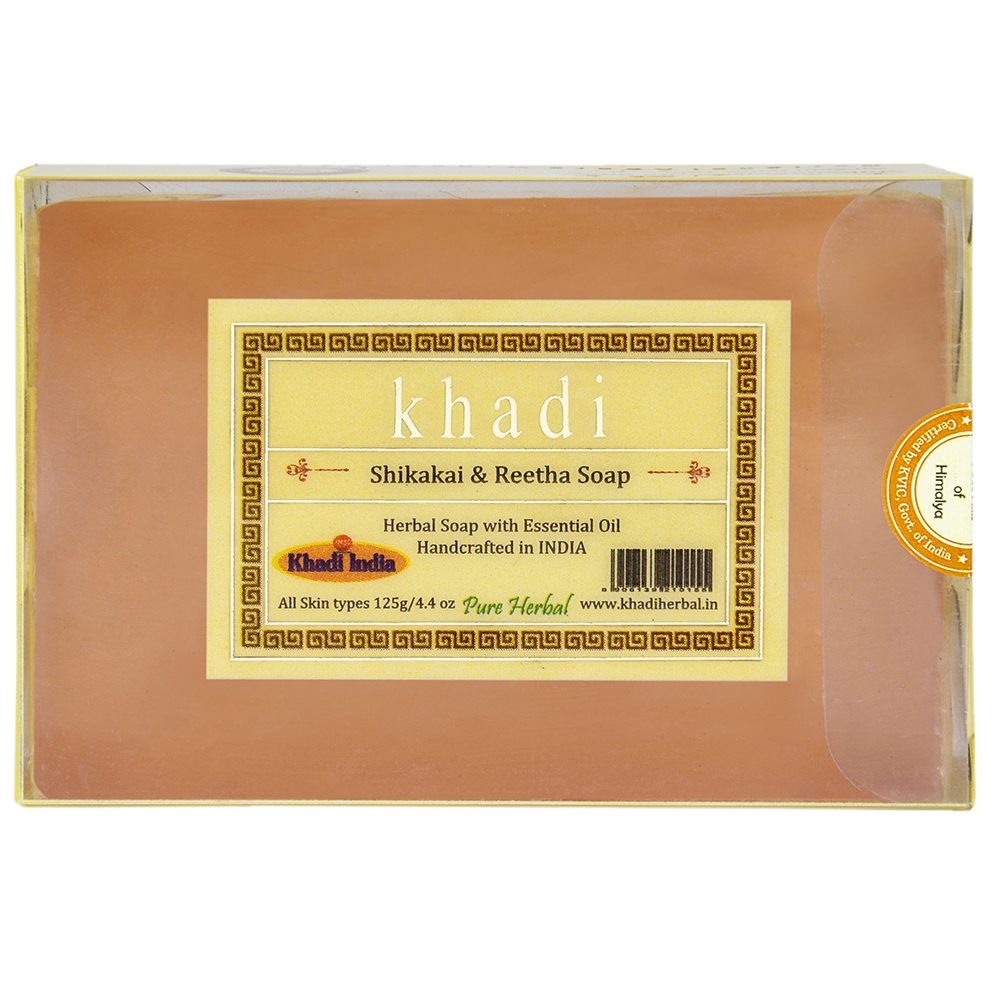 Мыло KHADI Шикакий и Ритха Bath Soap Shikakai Reetha Кхади 125 г