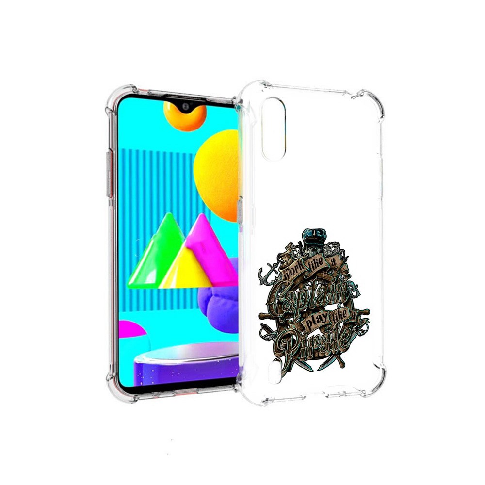 

Чехол MyPads Tocco для Samsung Galaxy M01 капитан пиратов (PT151401.486.385), Прозрачный, Tocco