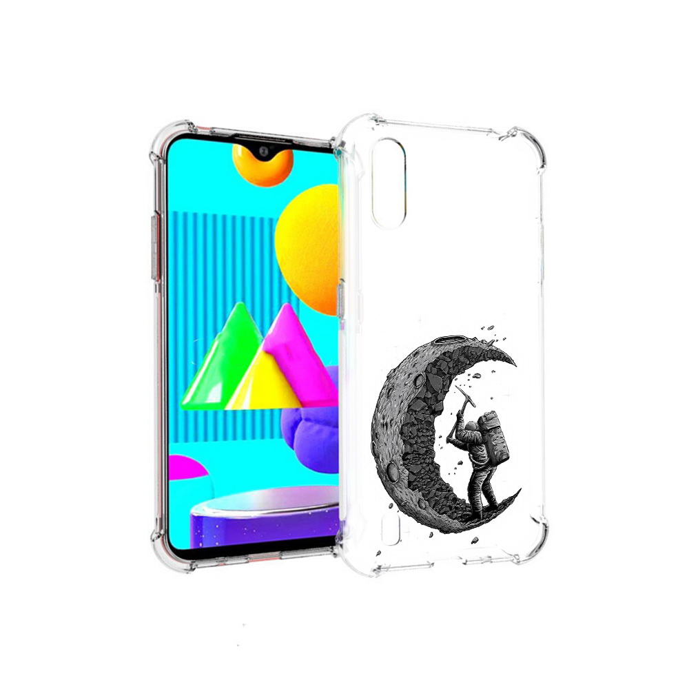 

Чехол MyPads Tocco для Samsung Galaxy M01 камненная луна (PT151401.486.384), Прозрачный, Tocco