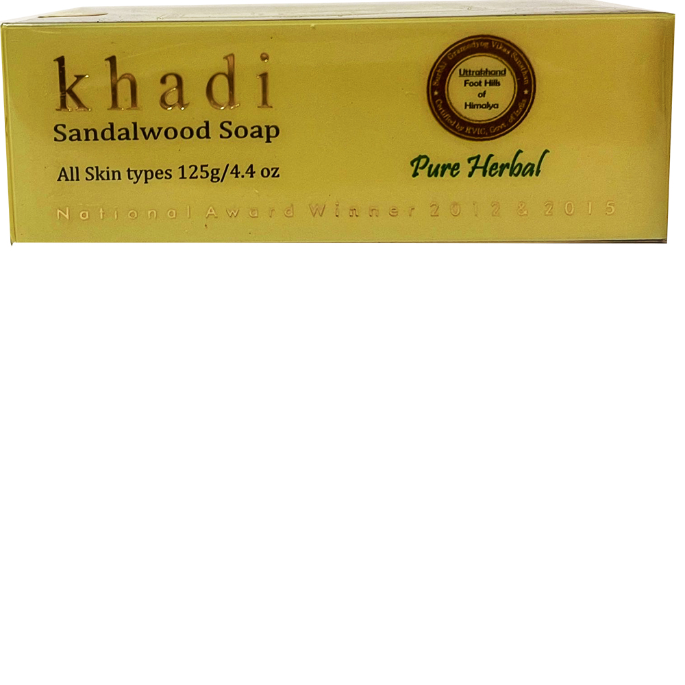 Купить Мыло KHADI Сандаловое дерево Bath Soap Sandalwood 125 г, Хади Индия