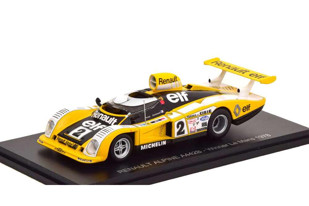 Модель коллекционная SPARK Renault alpine A442B winner 24 le mans pironi/jaussaud 1978