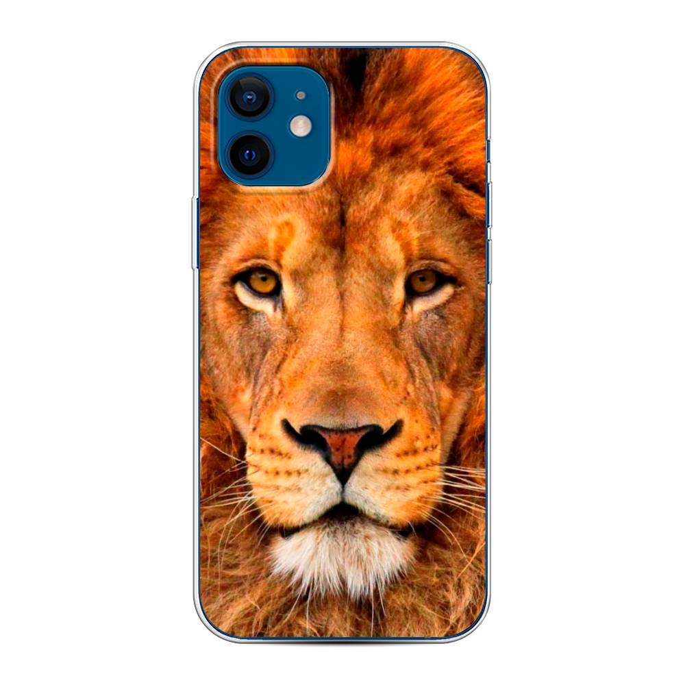 

Чехол на Apple iPhone 12/12 Pro "Благородный лев", Оранжевый, 12550-1