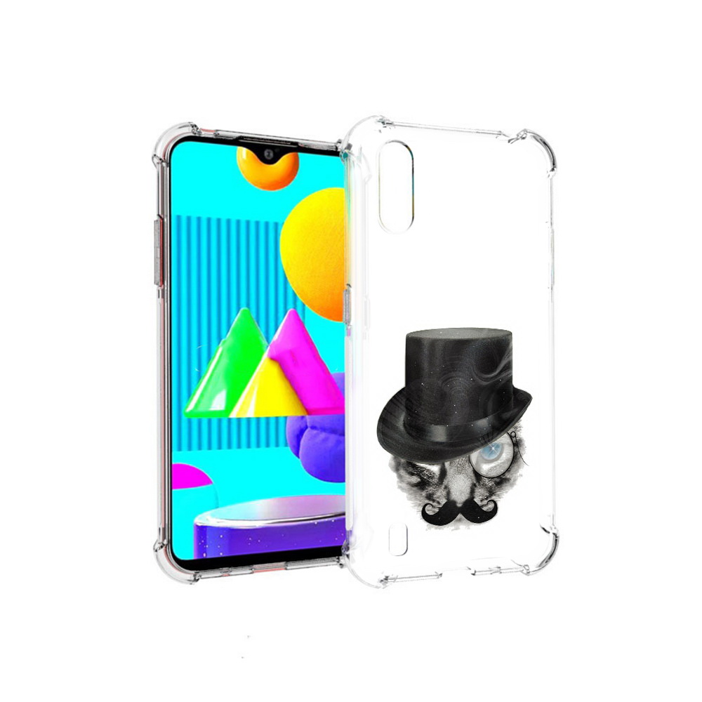 Чехол MyPads Tocco для Samsung Galaxy M01 интелегентный кот (PT151401.486.378)