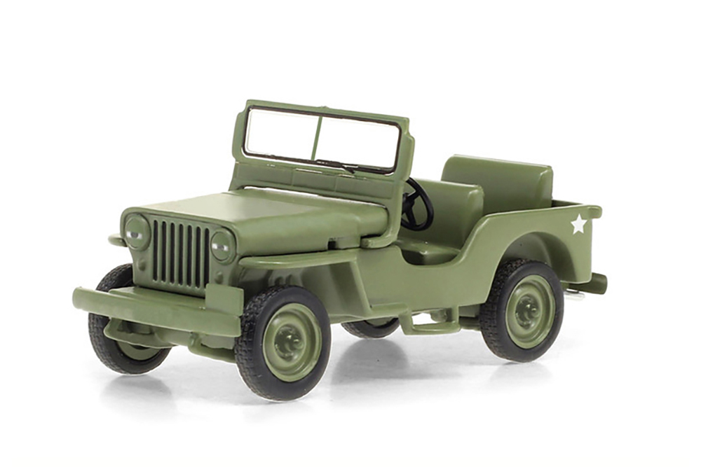 

Модель коллекционная GREENLIGHT Jeep willys CJ-2A 4X4 1949 (из т/с m.a.s.h.), Хаки