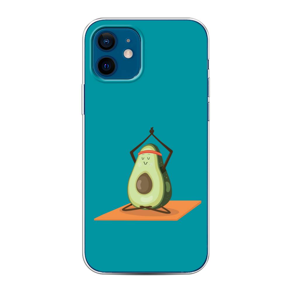 

Чехол на Apple iPhone 12/12 Pro "Расслабься с авокадо", Голубой, 12550-6