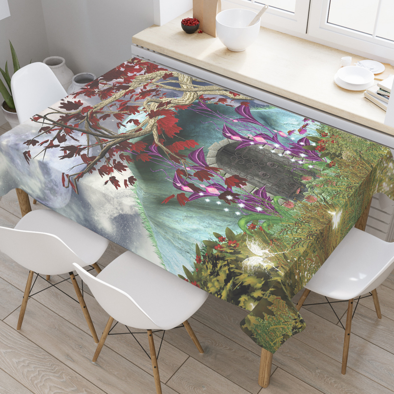 

Скатерть прямоугольная JoyArty "Домик Хоббита" из оксфорда, 120x145 см, Домик Хоббита