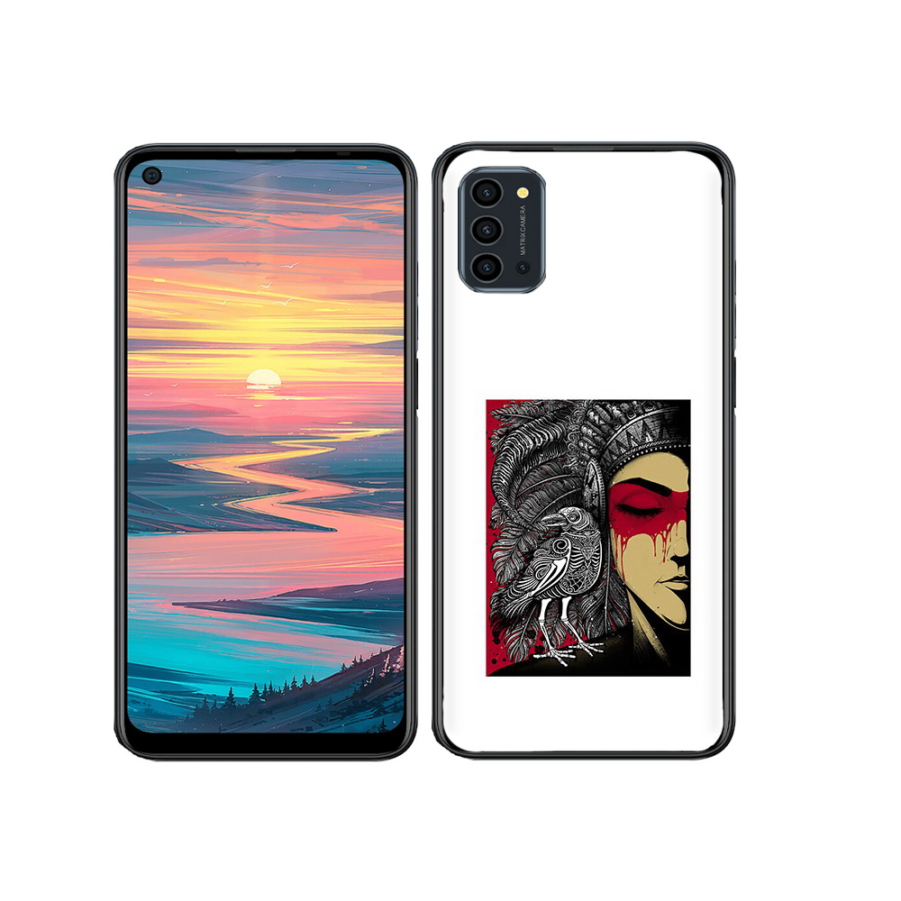 

Чехол MyPads Tocco для Oukitel K9 Pro девушка с вороном в абстракции, Прозрачный, Tocco