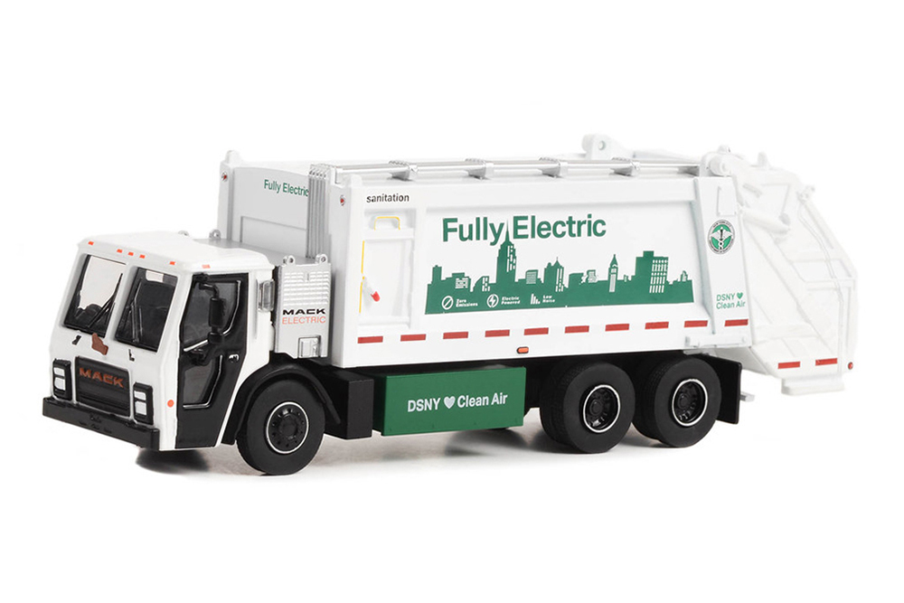 

Mack lr “fully electric” электрический мусоровоз new york city department of sanitation (d, Белый