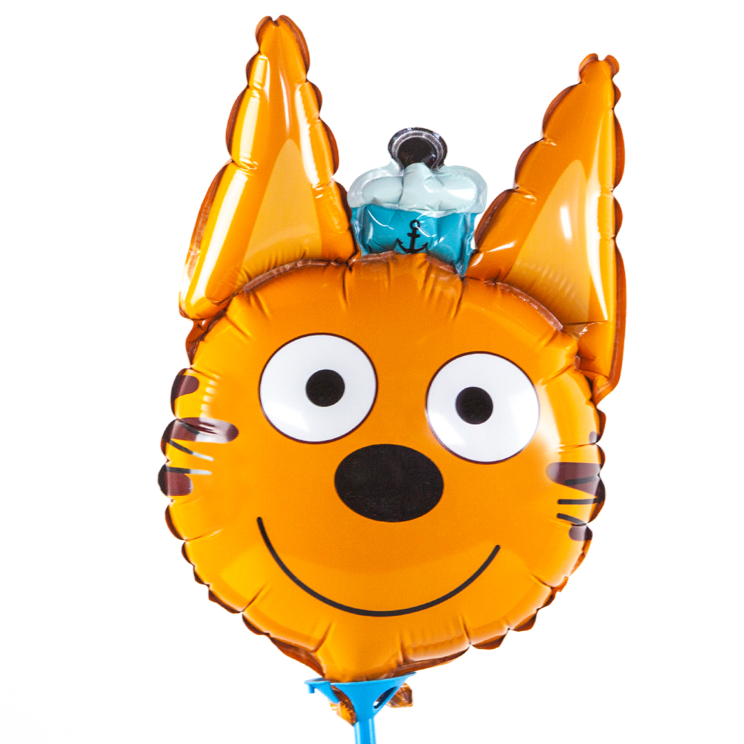 

Шар Falali с клапаном 11''/28 см Мини-фигура, Голова, Три Кота, Коржик, 5 шт. 403118, Оранжевый
