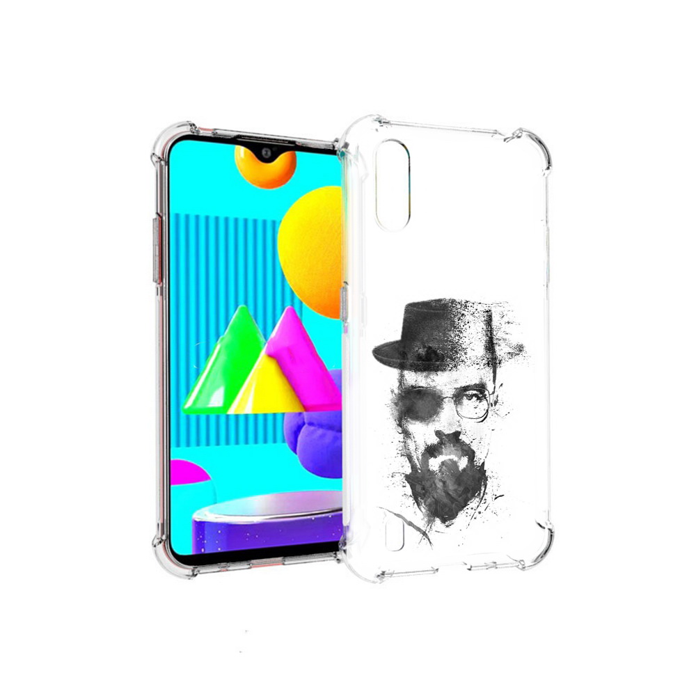 

Чехол MyPads Tocco для Samsung Galaxy M01 загадочный человек (PT151401.486.347), Прозрачный, Tocco
