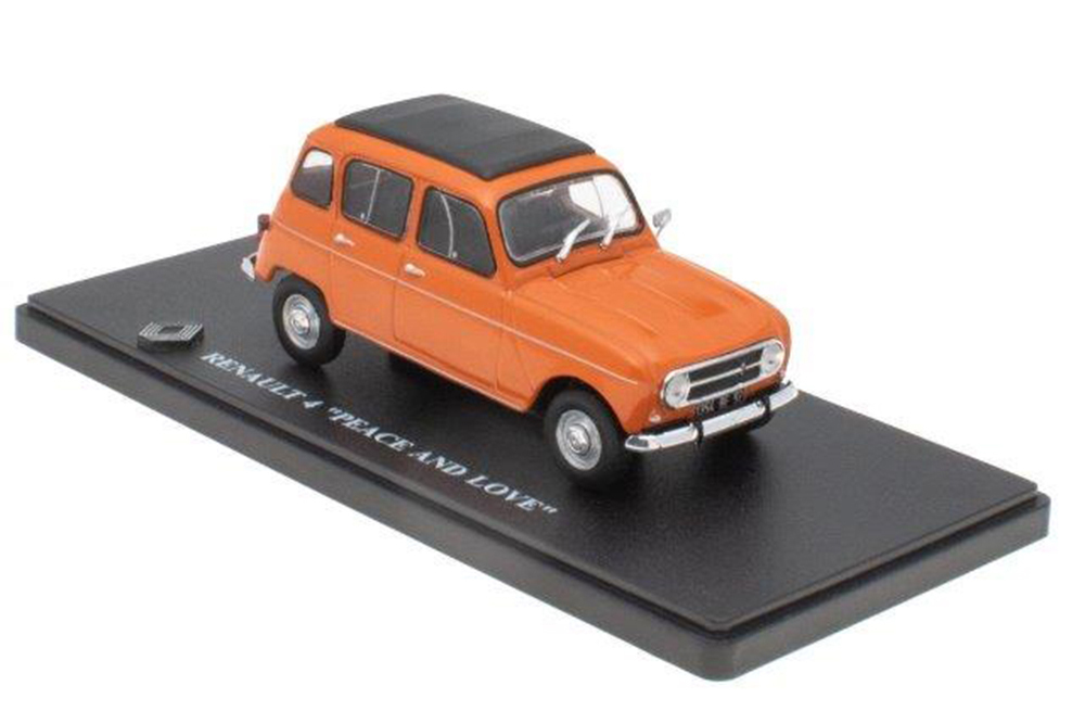 

Модель коллекционная ALTAYA Renault 4 peace and love 1974 orange, Оранжевый