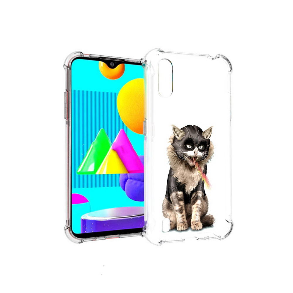 

Чехол MyPads Tocco для Samsung Galaxy M01 дьяволский кот (PT151401.486.341), Прозрачный, Tocco