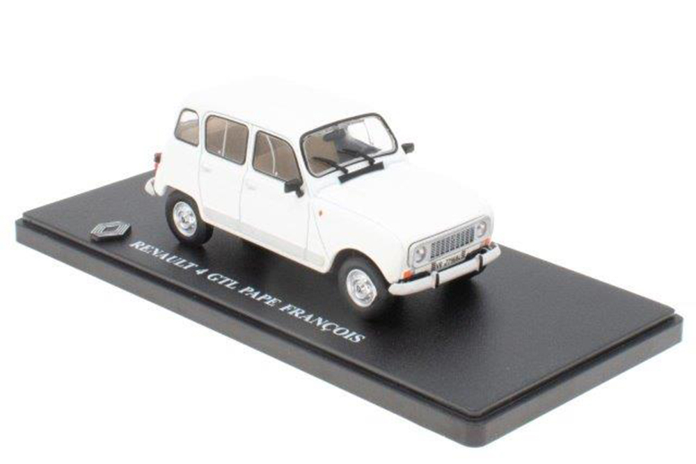 

Модель коллекционная ALTAYA Renault 4 gtl pape francois (папа франциск) 2001 white, Белый