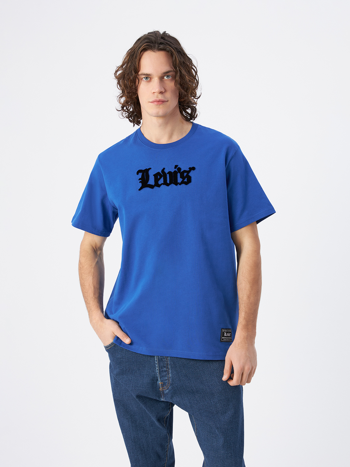 

Футболка мужская Levi's 16143-0819 синяя M, Синий, 16143-0819