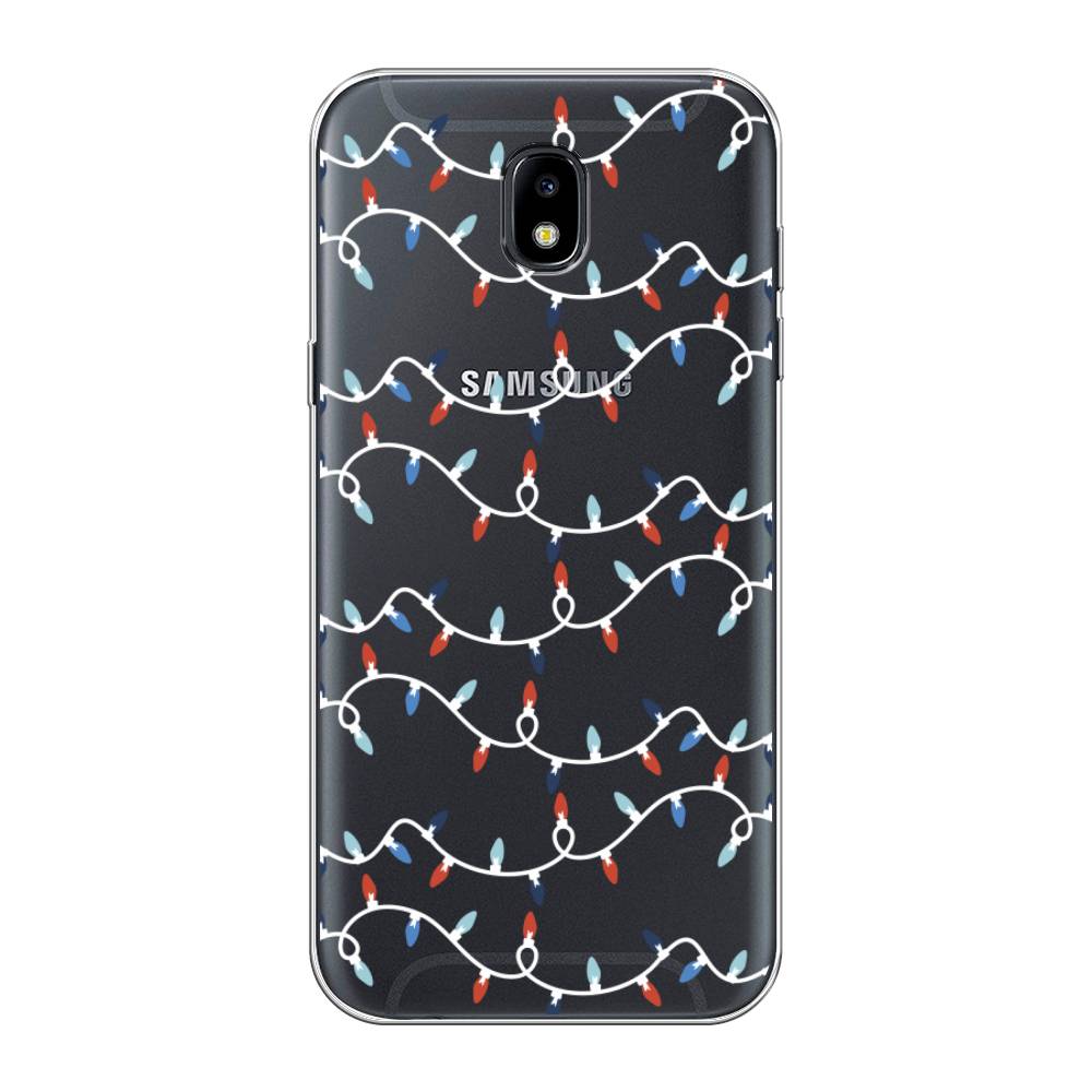 

Чехол на Samsung Galaxy J5 2017 "Разноцветная гирлянда", Белый;красный;синий, 22850-5