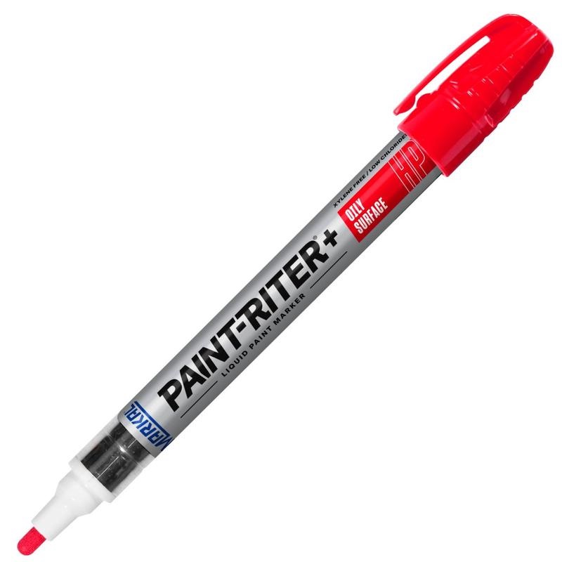 Маркер промышленный Markal Paint-Riter+ Oily Surface HP 2-4мм красный 1шт