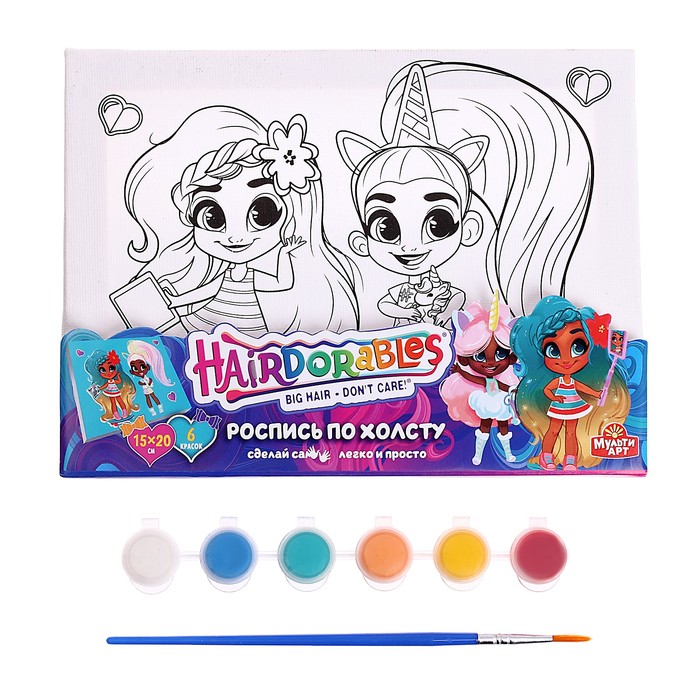 

Холст для росписи Multi Art Hairdorable15*20 см 100CANV15X20-HD
