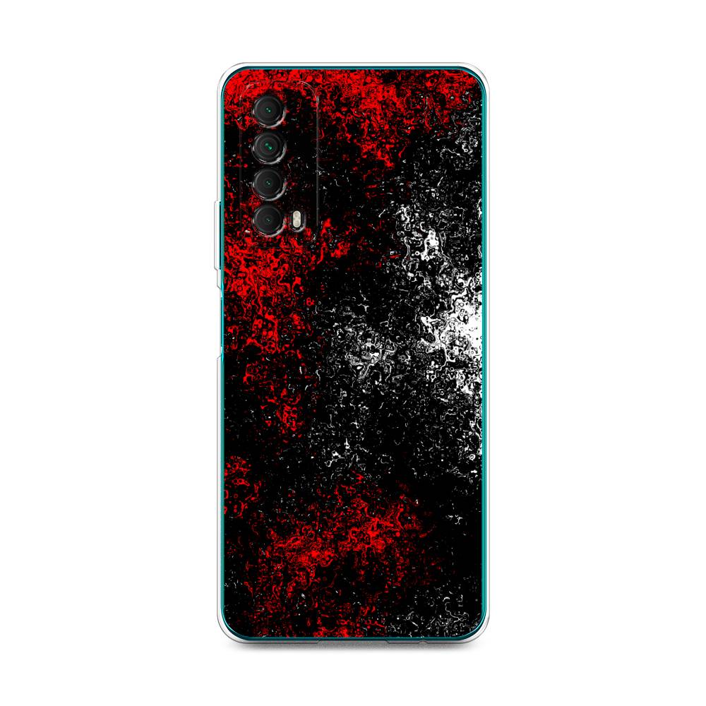 

Чехол для Huawei P Smart 2021 "Монотипия", Красный;черный;белый, 6104750-3