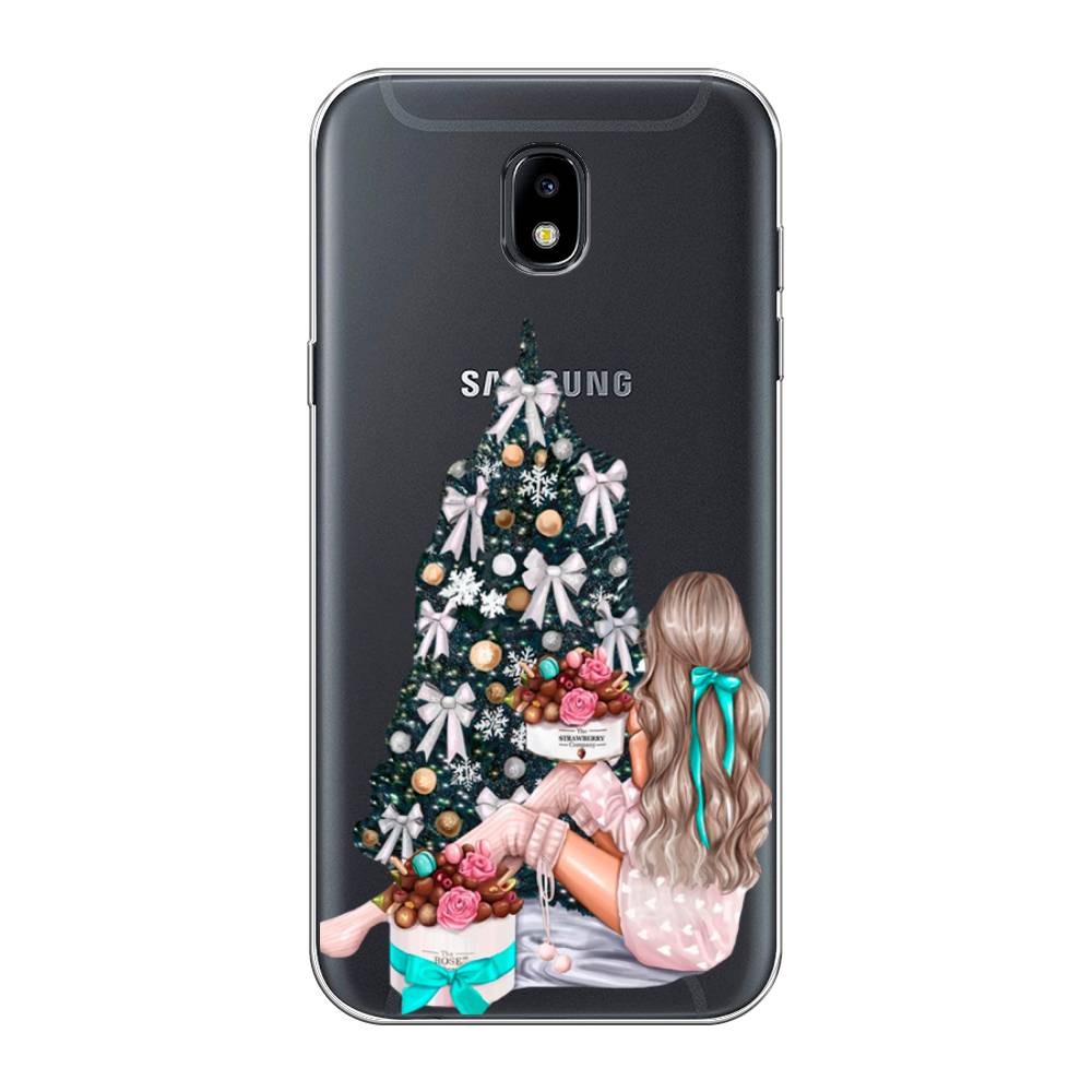 

Чехол на Samsung Galaxy J5 2017 "New Year", Зеленый;бежевый;голубой, 22850-5
