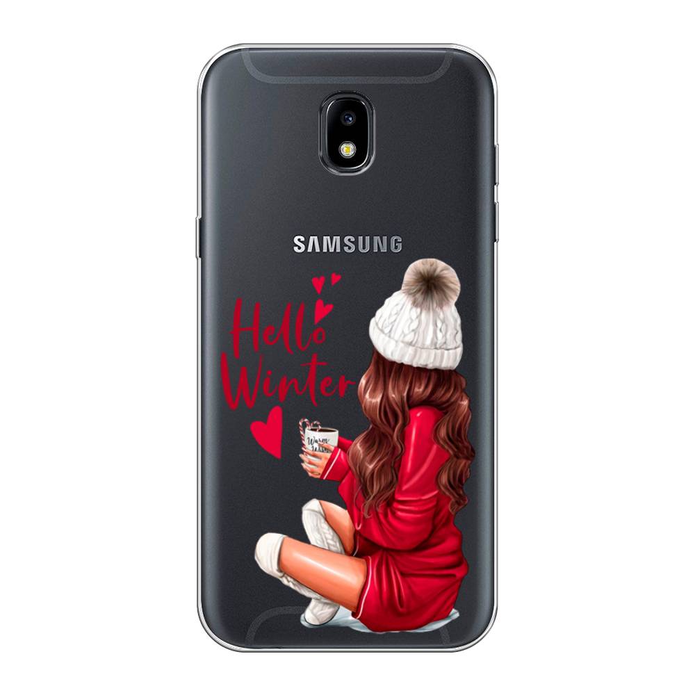 

Чехол на Samsung Galaxy J5 2017 "Hello winter", Красный;белый;коричневый, 22850-5