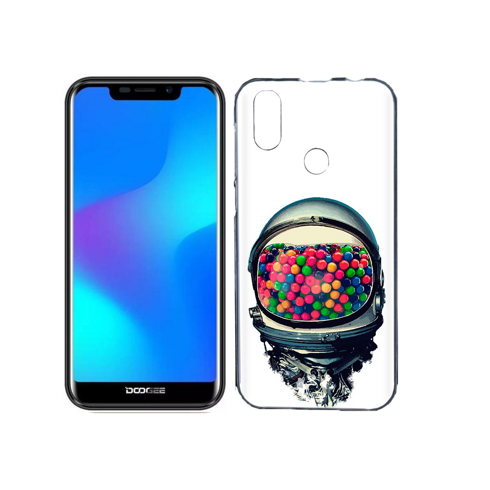 

Чехол MyPads Tocco для Doogee X70 шлем космонавта, Прозрачный, Tocco