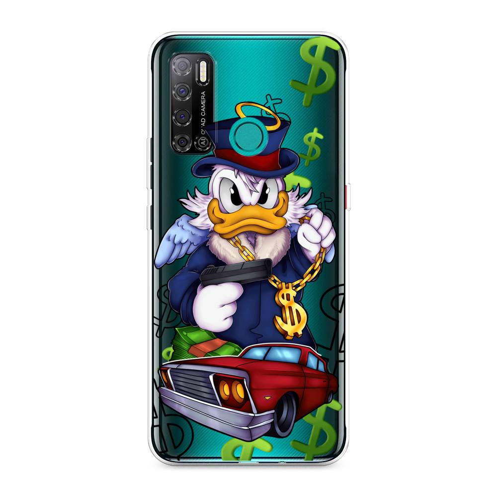 

Чехол на Tecno Pouvoir 4 "Scrooge McDuck with a Gold Chain", Красный;синий;белый, 300350-6