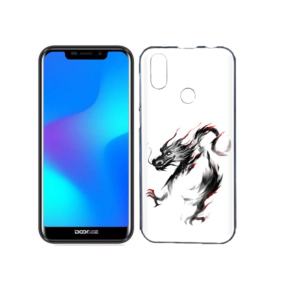 

Чехол MyPads Tocco для Doogee X70 черный дракон, Прозрачный, Tocco