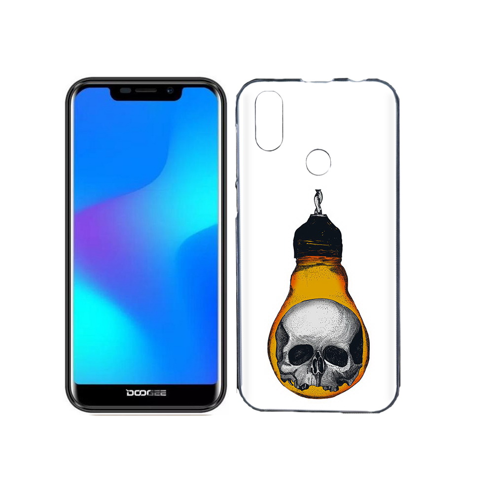 

Чехол MyPads Tocco для Doogee X70 череп в лампочке, Прозрачный, Tocco