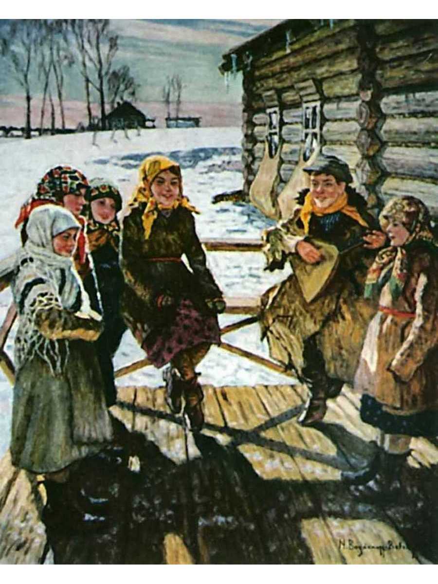 

Постер DRABS A3 Богданов-Бельский Николай Петрович Праздник на крылечке