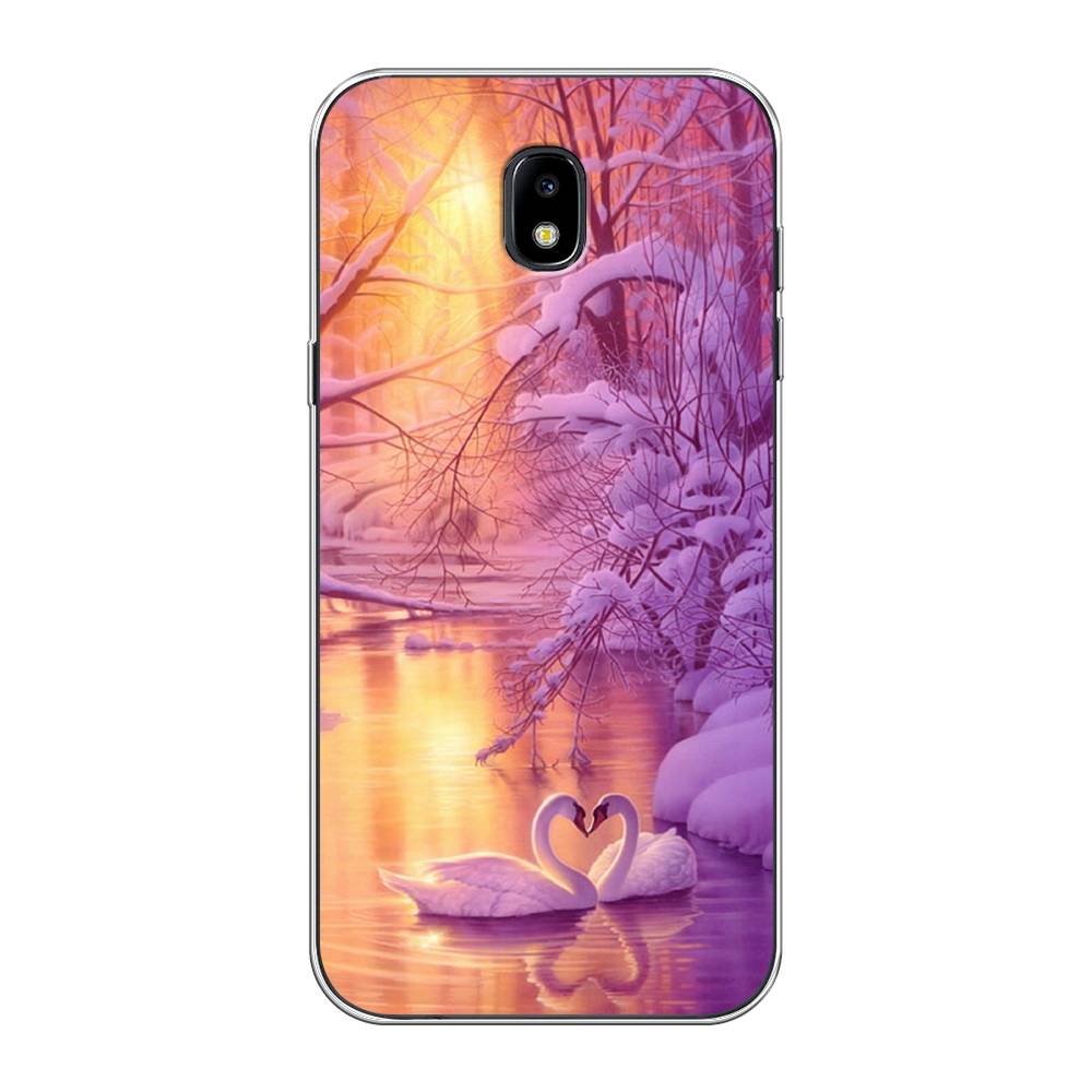 

Чехол на Samsung Galaxy J5 2017 "Зима 1", Фиолетовый;желтый, 22850-2