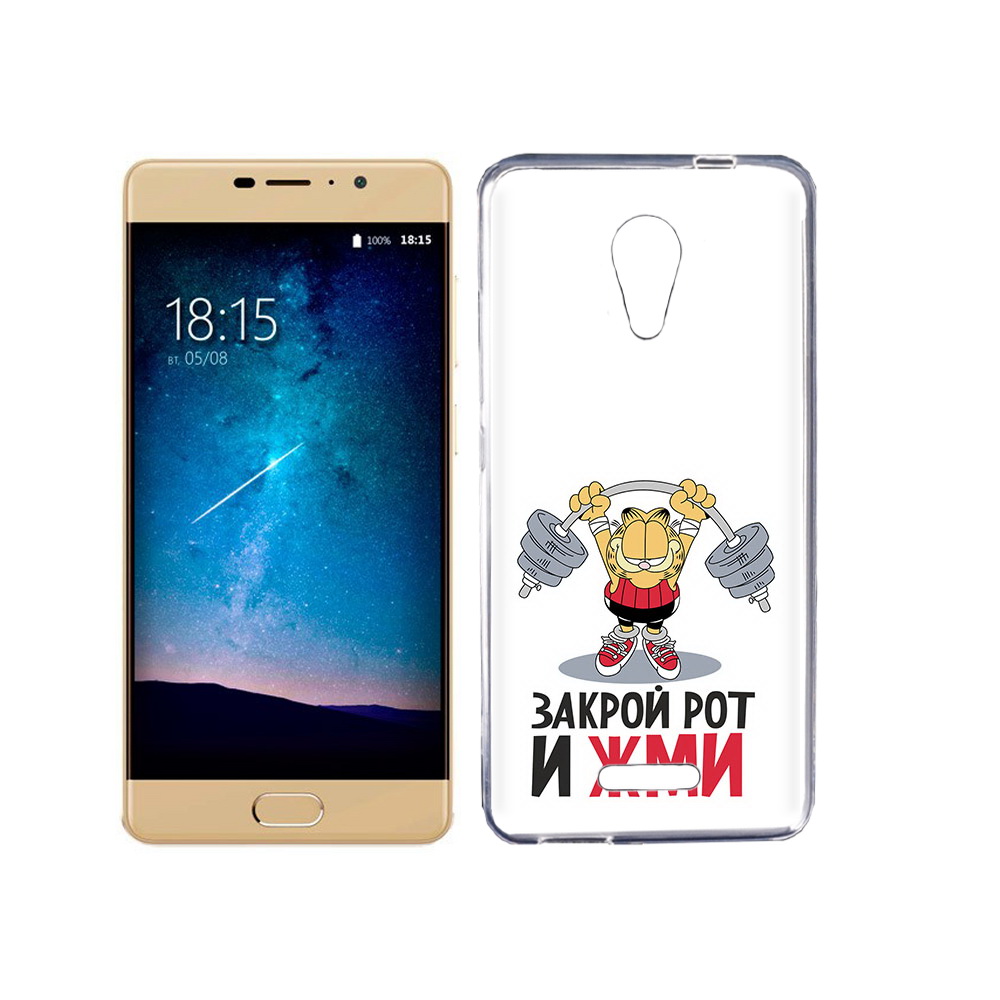 

Чехол MyPads Tocco для BQ 5201 Space Закрой рот и жми, Прозрачный, Tocco